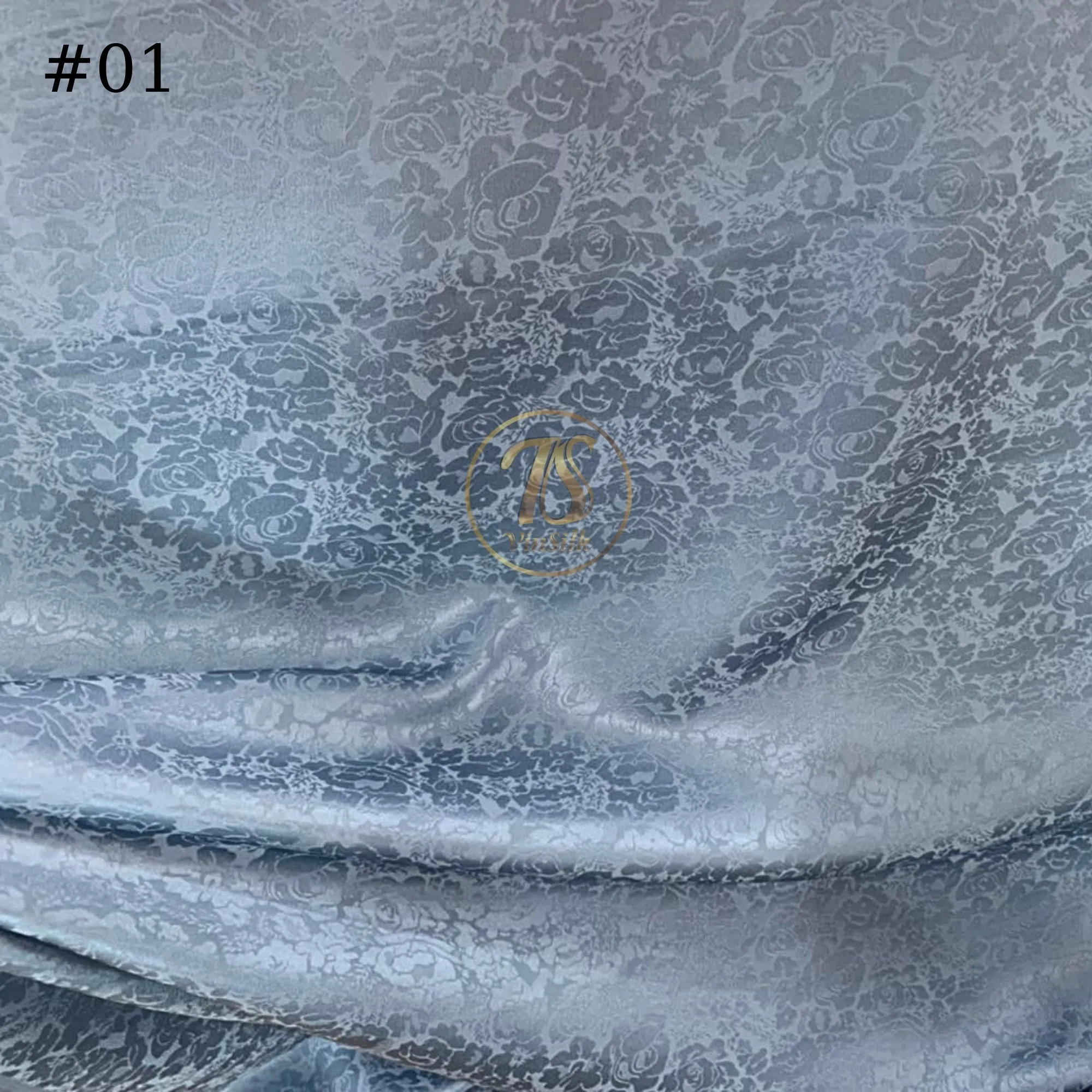 100% PURE MULBERRY SILK fabric by the yard – Floral silk fabric - Handmade fabric – Dress making – Silk for sewing - Gift for women - Jacquard fabric