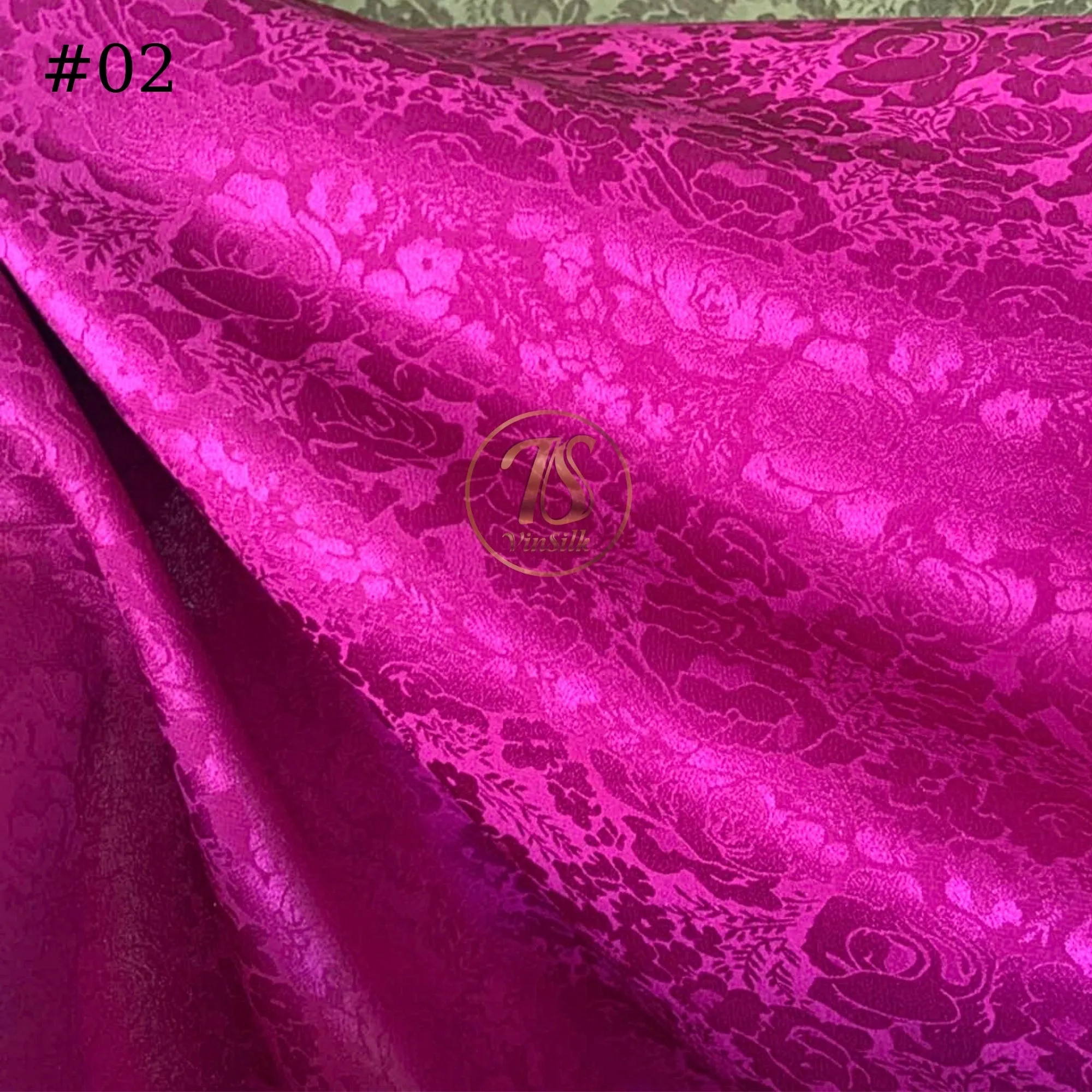 100% PURE MULBERRY SILK fabric by the yard – Floral silk fabric - Handmade fabric – Dress making – Silk for sewing - Gift for women - Jacquard fabric