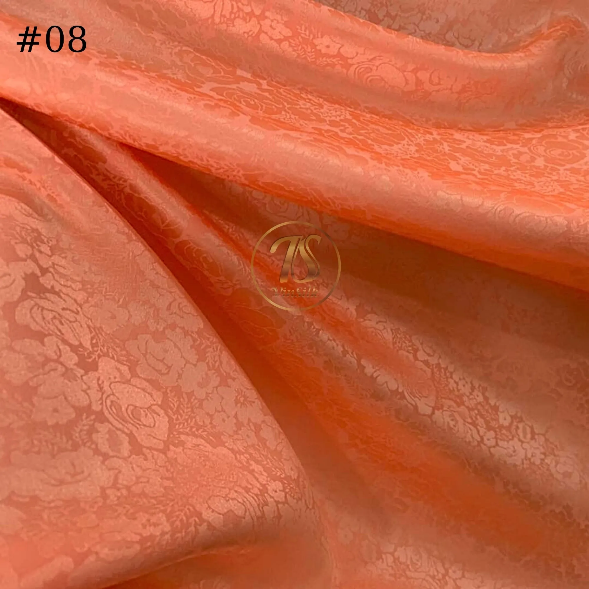100% PURE MULBERRY SILK fabric by the yard – Floral silk fabric - Handmade fabric – Dress making – Silk for sewing - Gift for women - Jacquard fabric