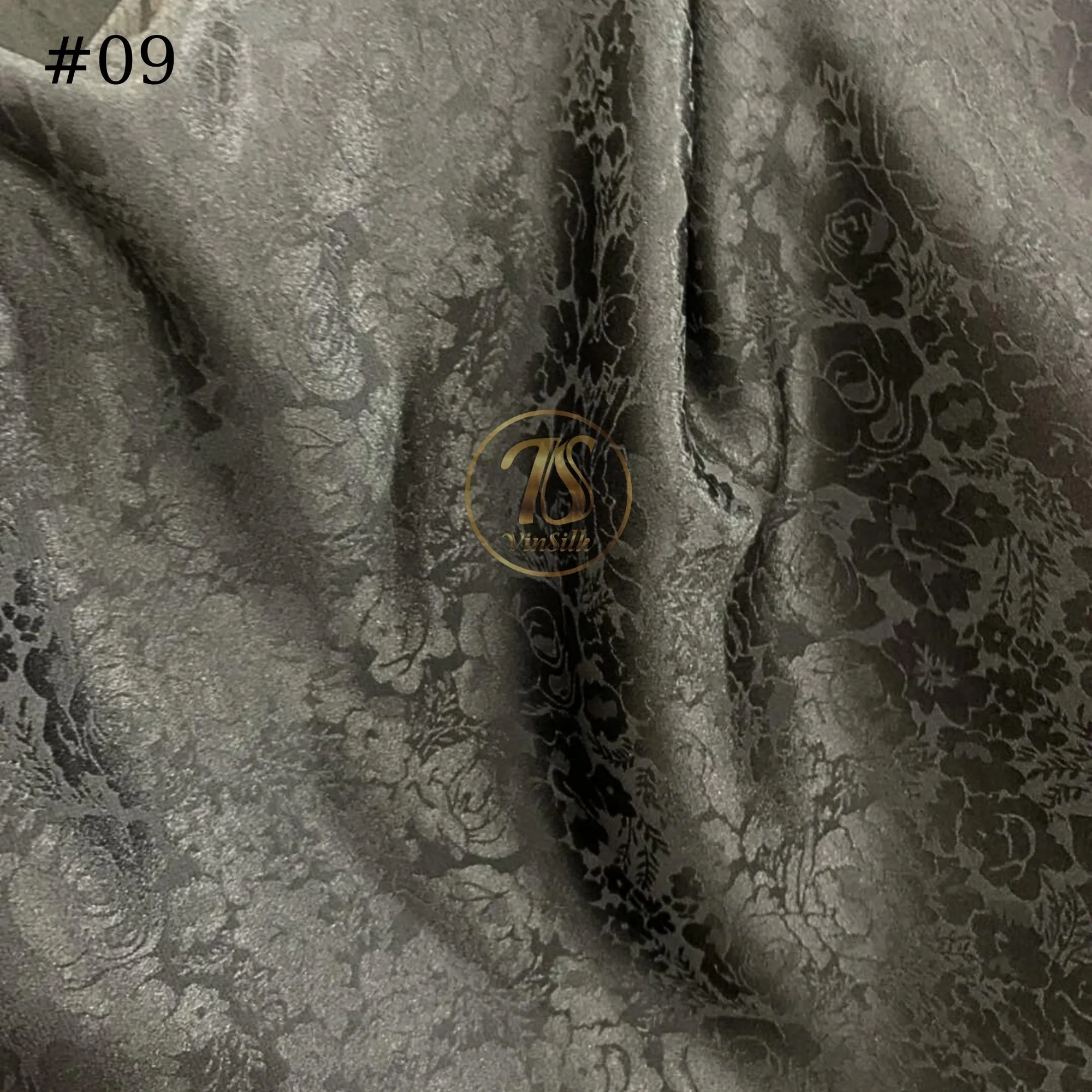 100% PURE MULBERRY SILK fabric by the yard – Floral silk fabric - Handmade fabric – Dress making – Silk for sewing - Gift for women - Jacquard fabric