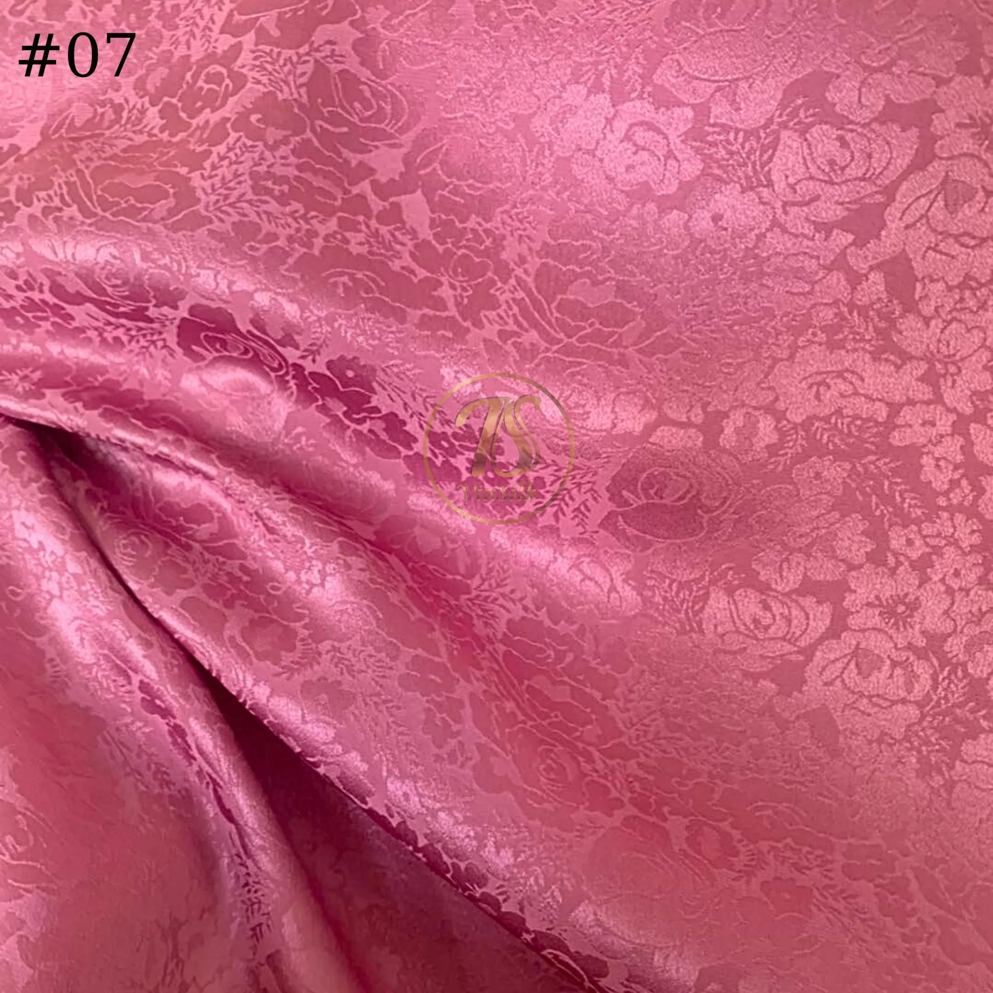 100% PURE MULBERRY SILK fabric by the yard – Floral silk fabric - Handmade fabric – Dress making – Silk for sewing - Gift for women - Jacquard fabric