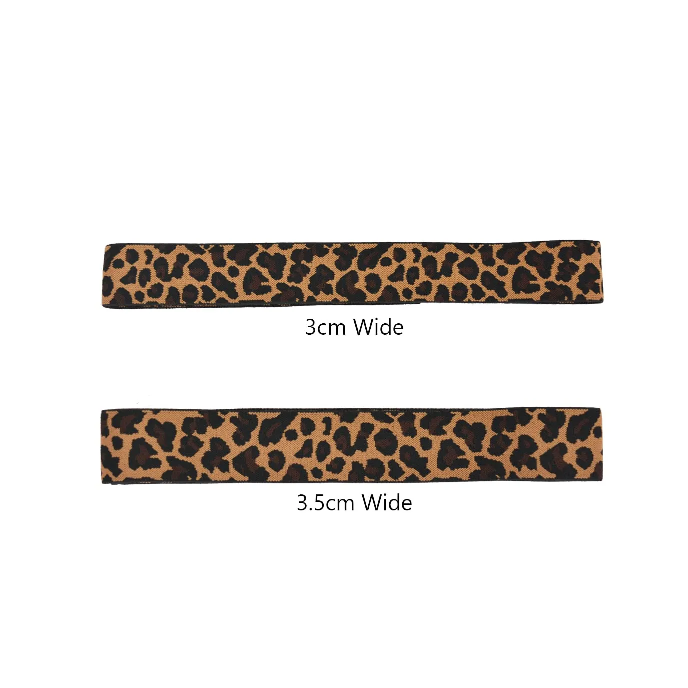 3 Pcs Elastic Bands for Wigs Lace Melting Bands Adjustable Leopard Print Wig Headbands for Lace Front Edges Laying (Width 1.4 Inch/3.5cm)