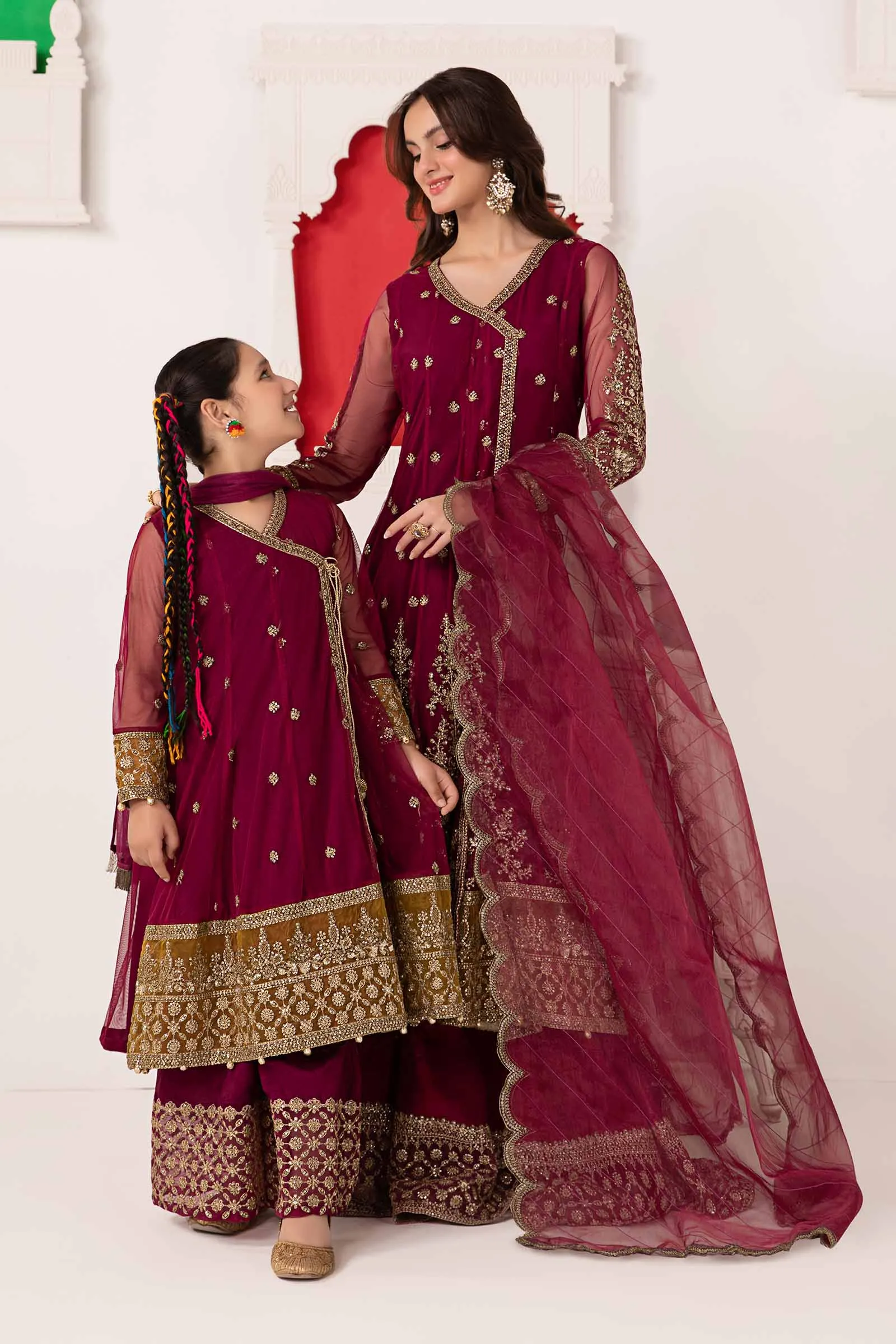 3 Piece Embroidered Net Suit | SF-EA24-03