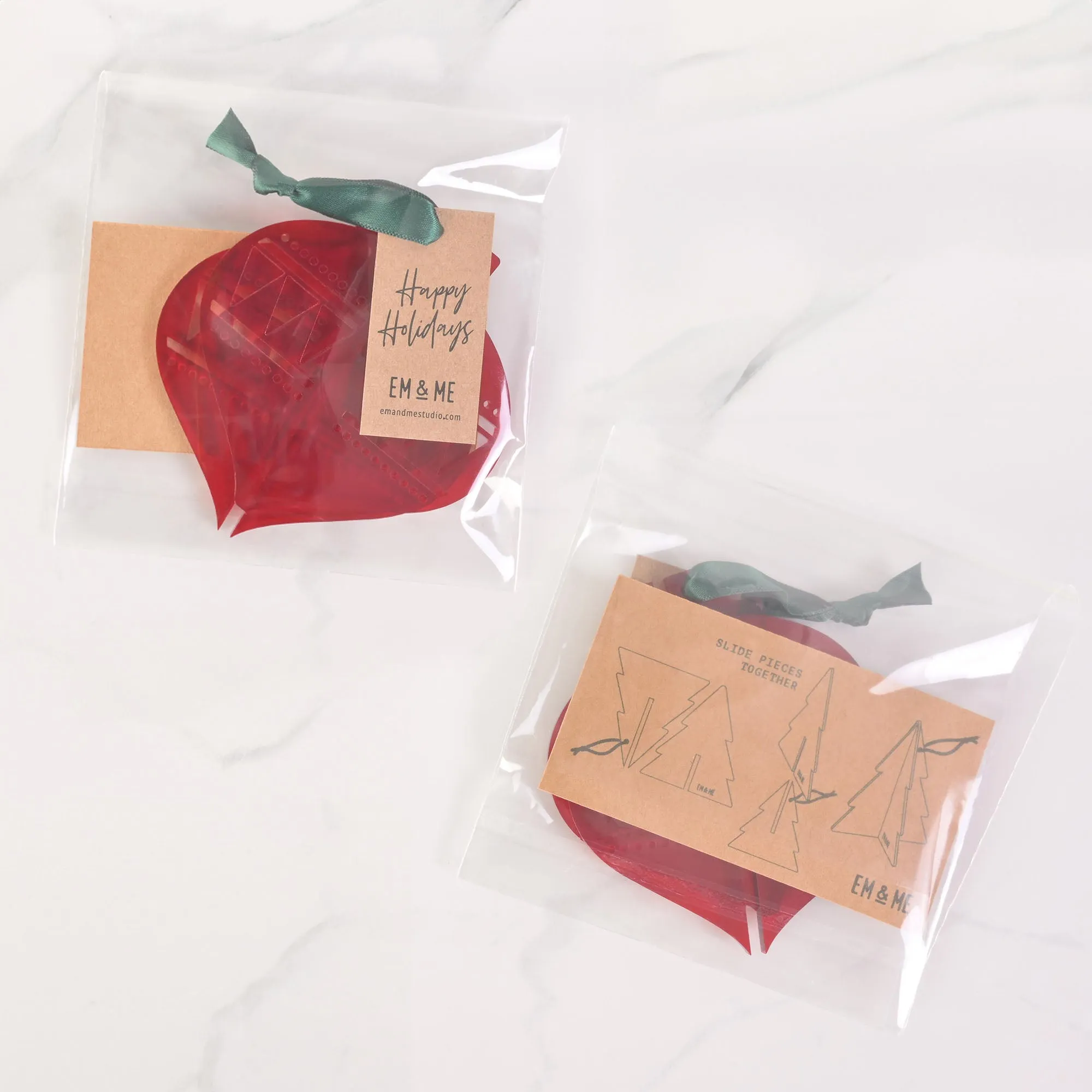 Acrylic Christmas Ornament, Style 01