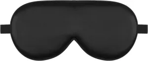 Alaska Bear Sleep Mask Silk Cover Eye Contour Built-in No Pressure for Sleeping, Upgrade Over Conventional Flat Satin Eye Masks, Machine Washable (Black)