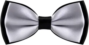 Alizeal Mens Adjustable Pre-tied Solid Bow Tie