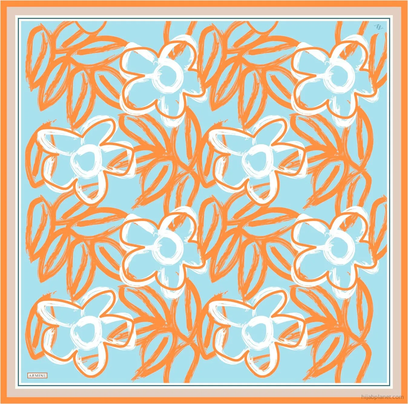 Armine Mira Floral Silk Scarf #37