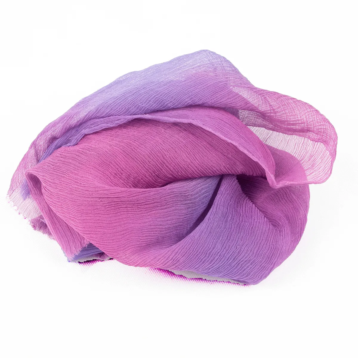 Crinkle Silk Chiffon - Plum  DL 24