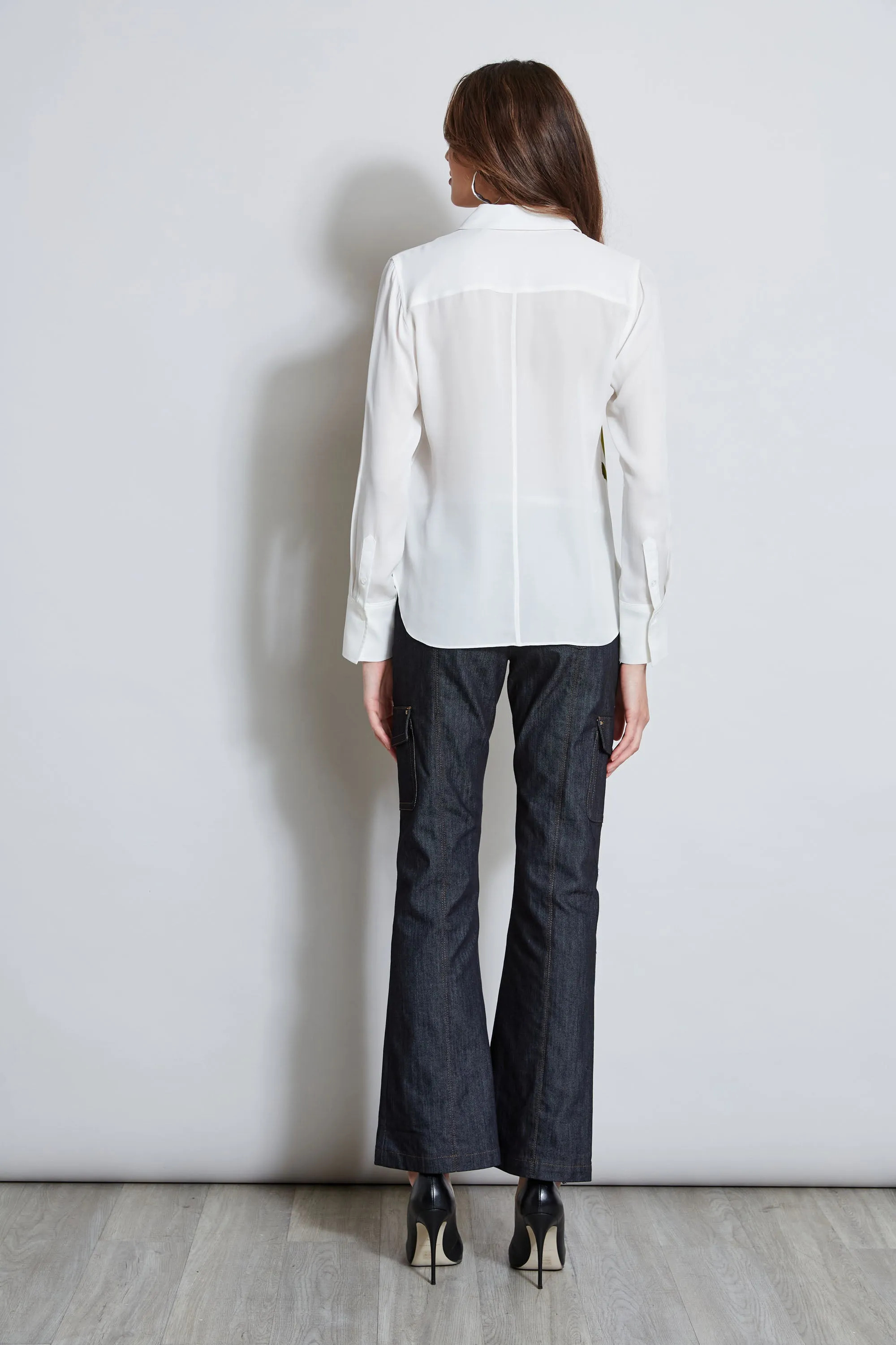 Digital Floral Silk Shirt