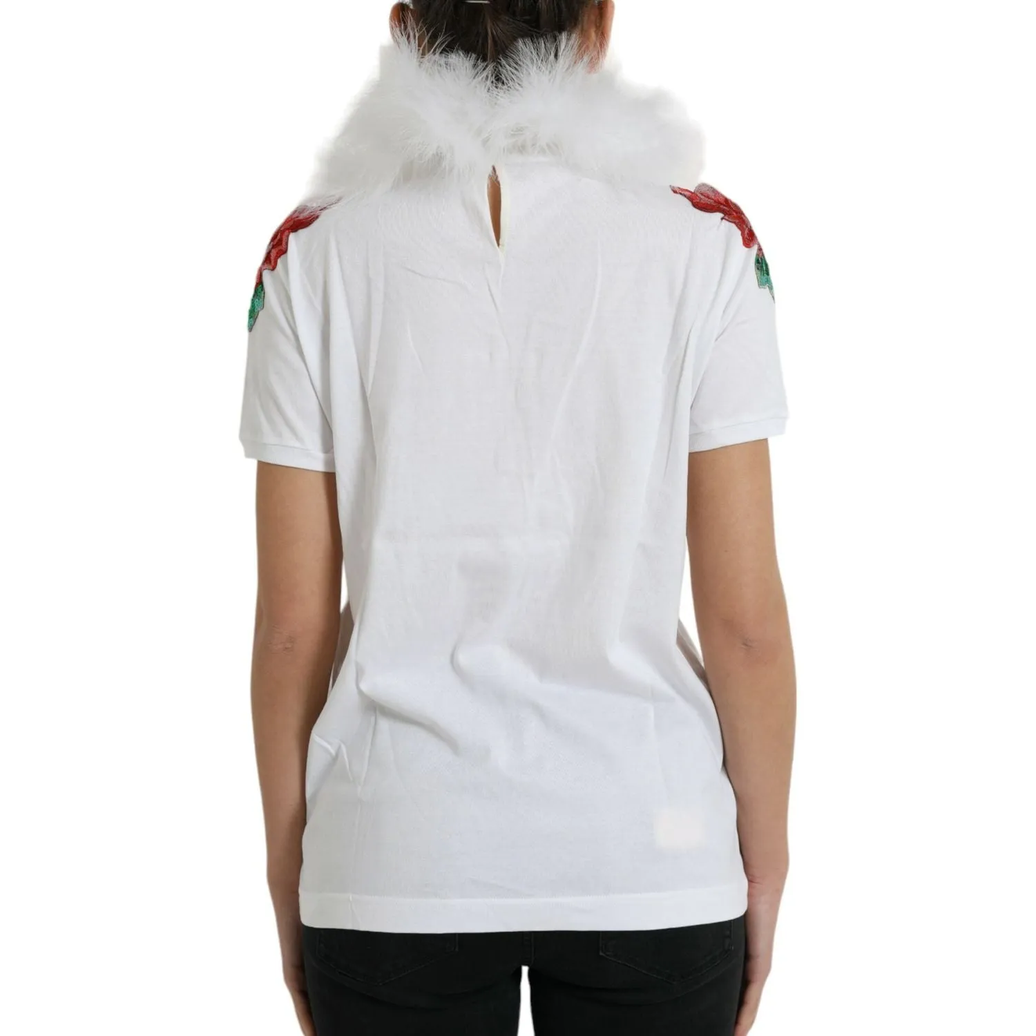 Dolce & Gabbana Elegant Sequined Cotton Tee