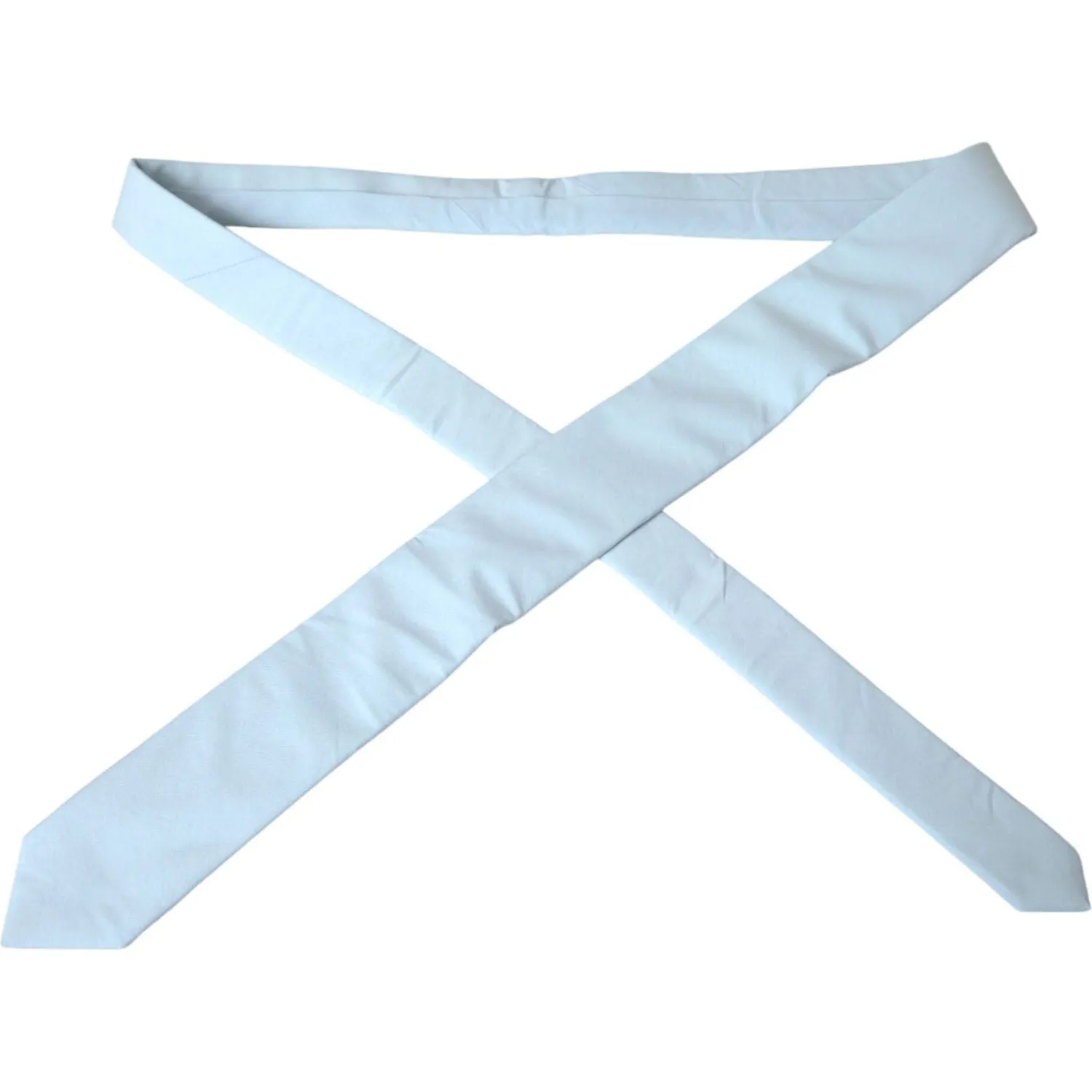 Dolce & Gabbana Light Blue Cotton Adjustable Tie Men