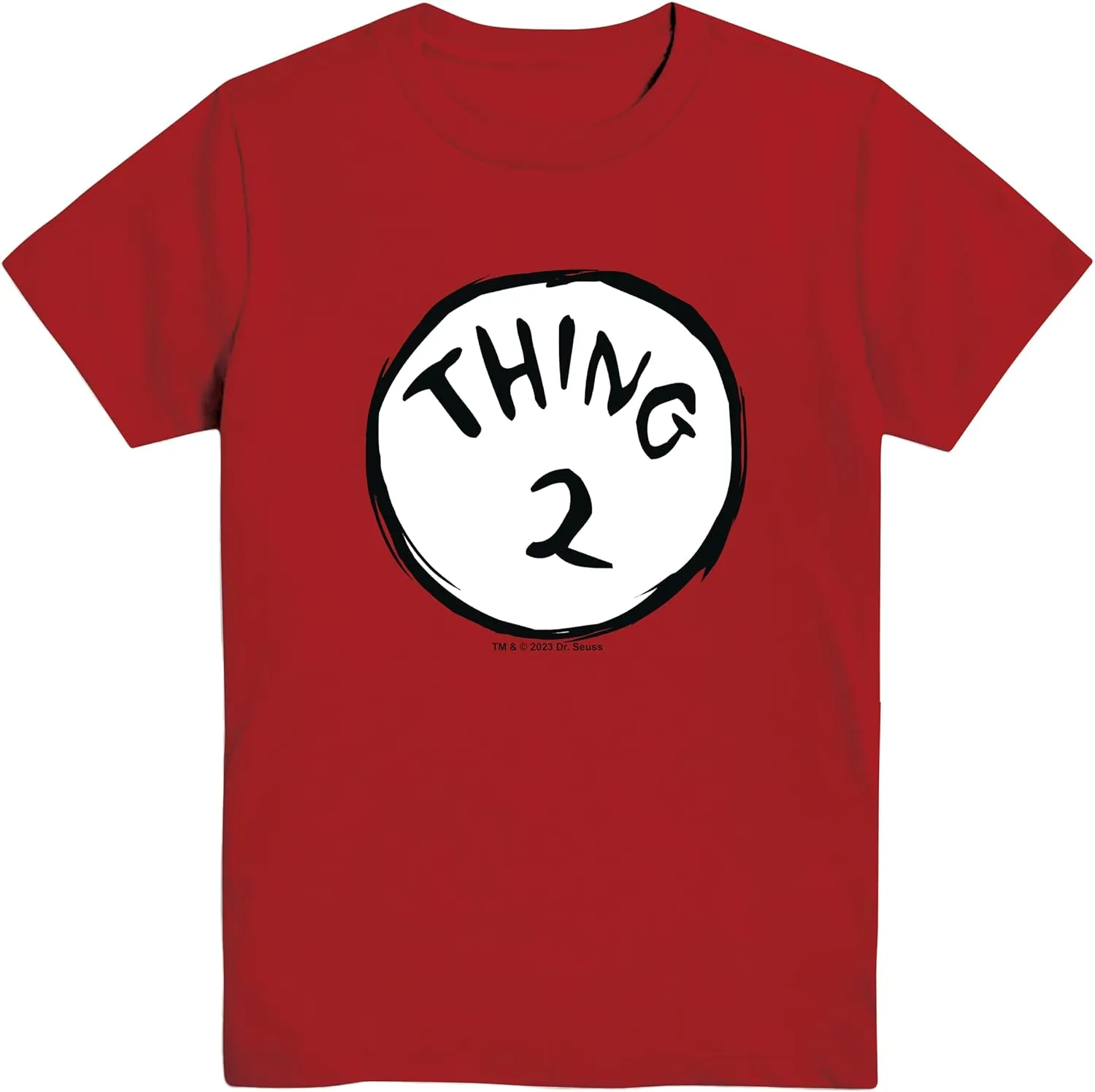 Dr. Seuss Thing 1 2 One Two Cat in The Hat Mens Adult T-Shirt
