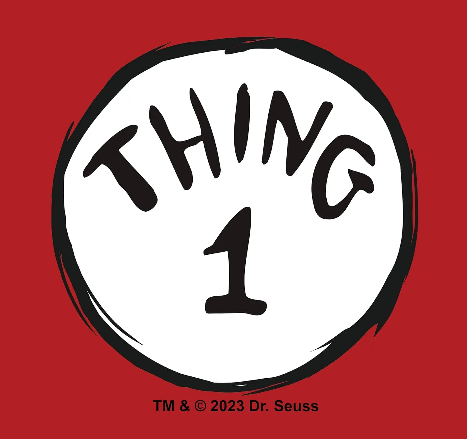 Dr. Seuss Thing 1 2 One Two Cat in The Hat Mens Adult T-Shirt