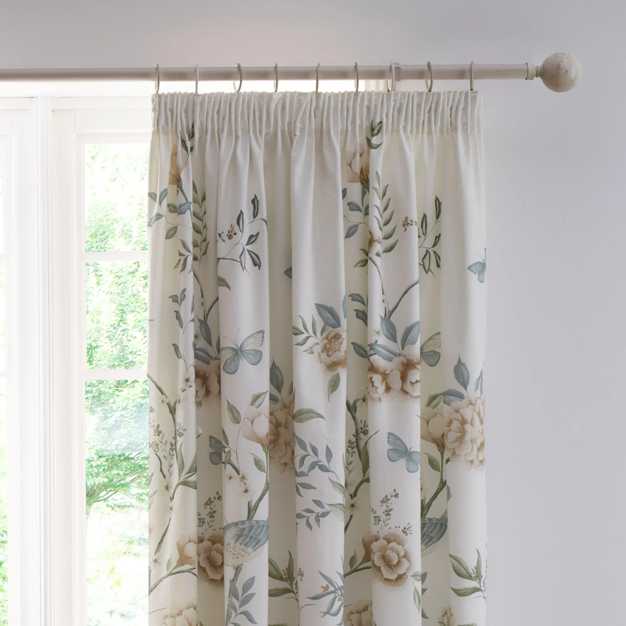 Dreams & Drapes Amelle Pencil Pleat Curtains  - Green