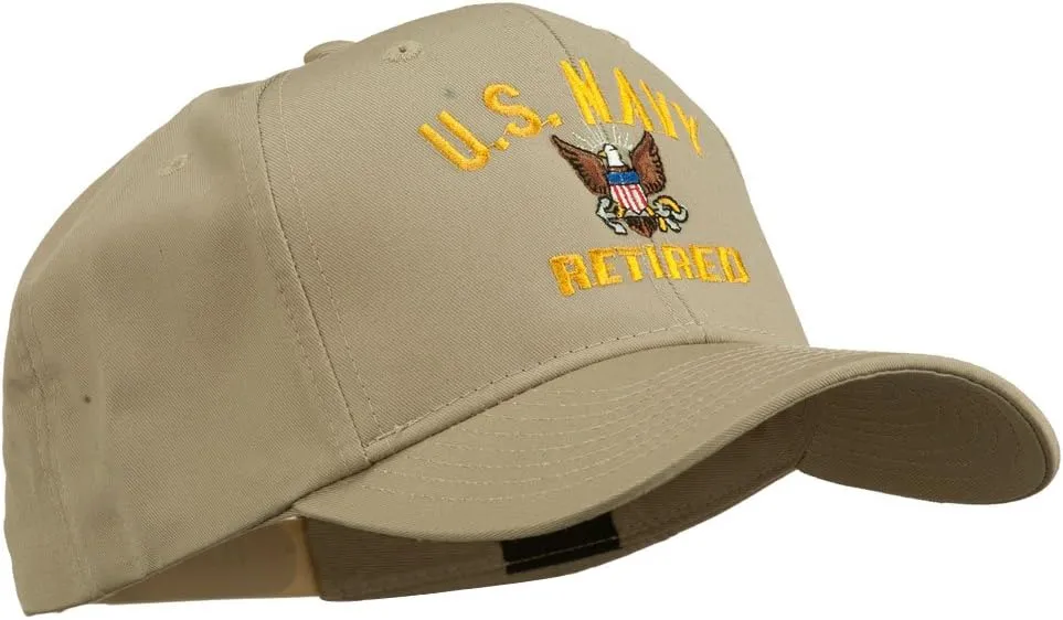 e4Hats.com US Navy Retired Military Embroidered Cap