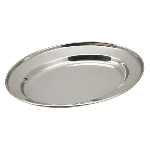 GenWare Stainless Steel Oval Flat pack of 1