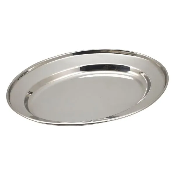 GenWare Stainless Steel Oval Flat pack of 1