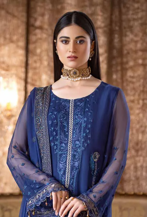 Jannan Embroidered Chiffon Collection – JF-02