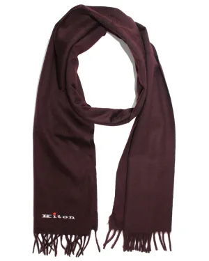 Kiton Cashmere Scarf Brown - Men Luxury Shawl SALE