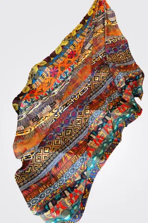 Large Scarf - Africa Print