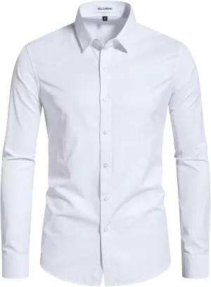 Men's Dress Shirts Stain Sheild Stretch Slim Fit Shirts Wrinkle-Free Formal Business Button Down Shirt Men's Dress Shirts Stain Sheild Stretch Slim Fit Shirts Wrinkle-Free Formal Business Button Down Shirt
