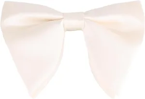 Mens Oversized Satin Silk Bow Tie Solid Color Formal Tuxedo Big Bowtie