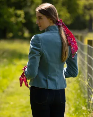 Oopsie Daisy Fuchsia Pink Long Tail Silk Scrunchie
