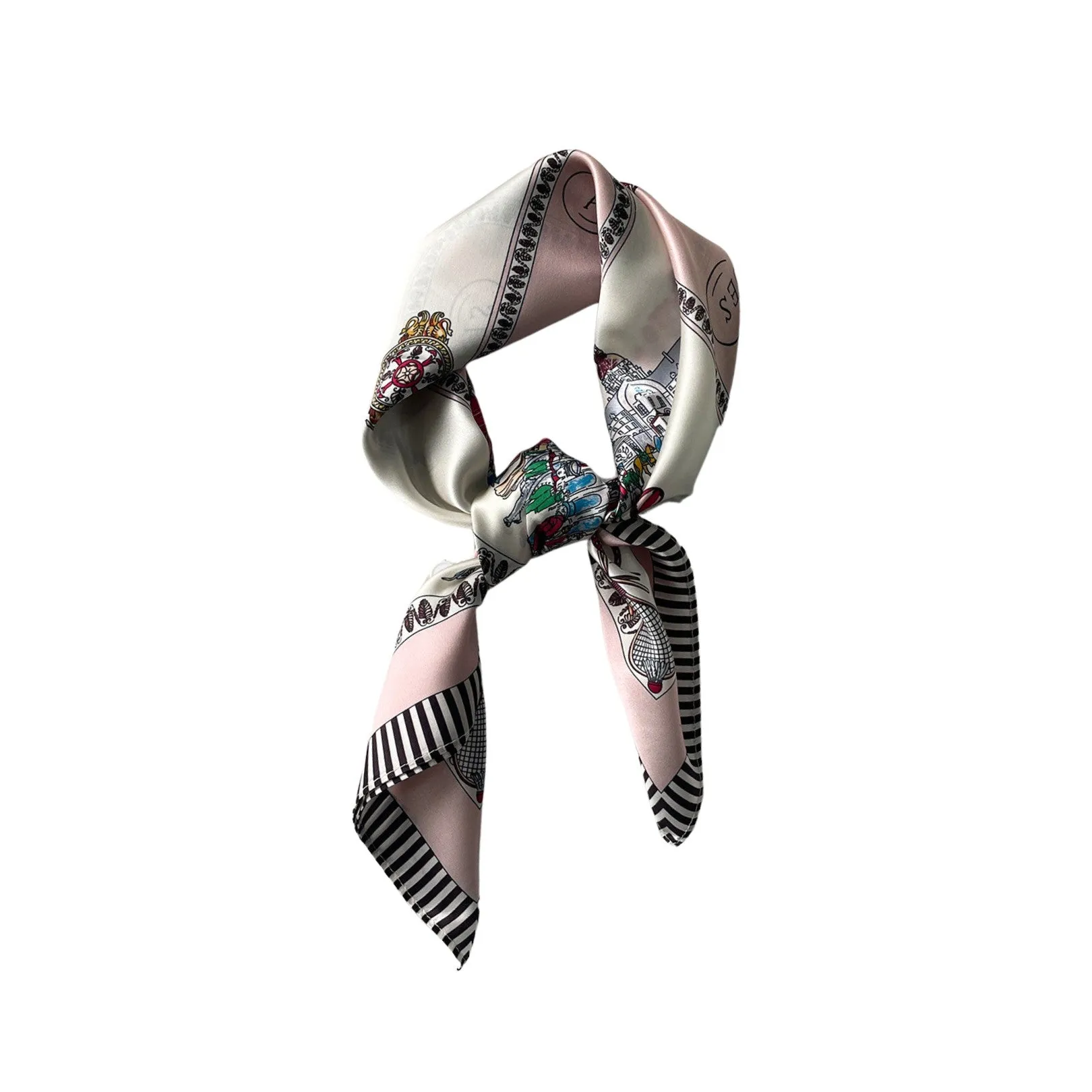 Paris Promenades Silk Square Pure Mulberry Silk Scarf Bandana