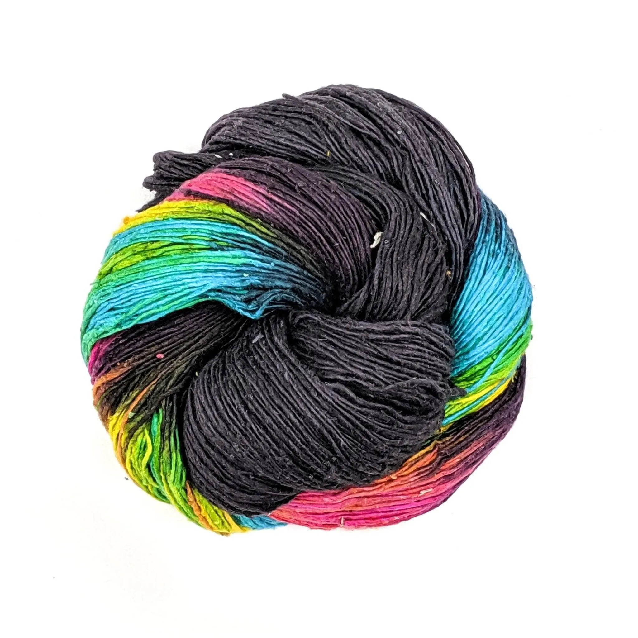 Peek-a-Boo Lace Weight Recycled Silk Yarn