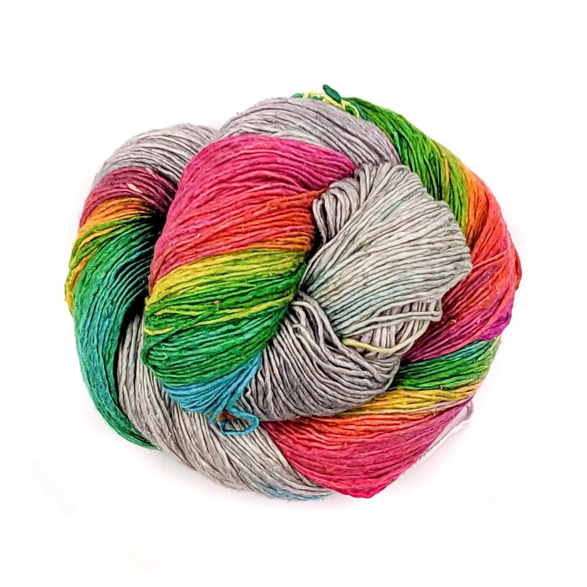 Peek-a-Boo Lace Weight Recycled Silk Yarn