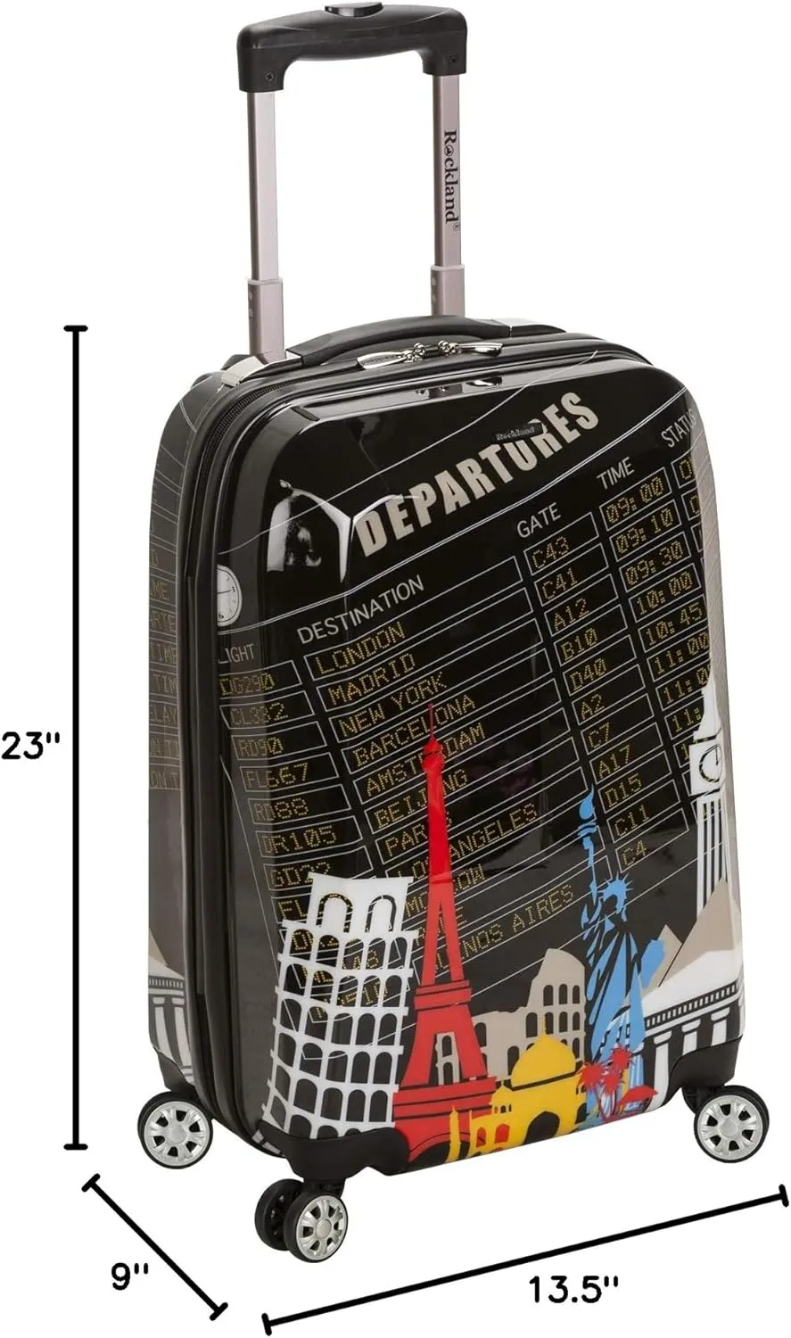 Rockland Departure Hardside Spinner Wheel Luggage, Carry-On 20"