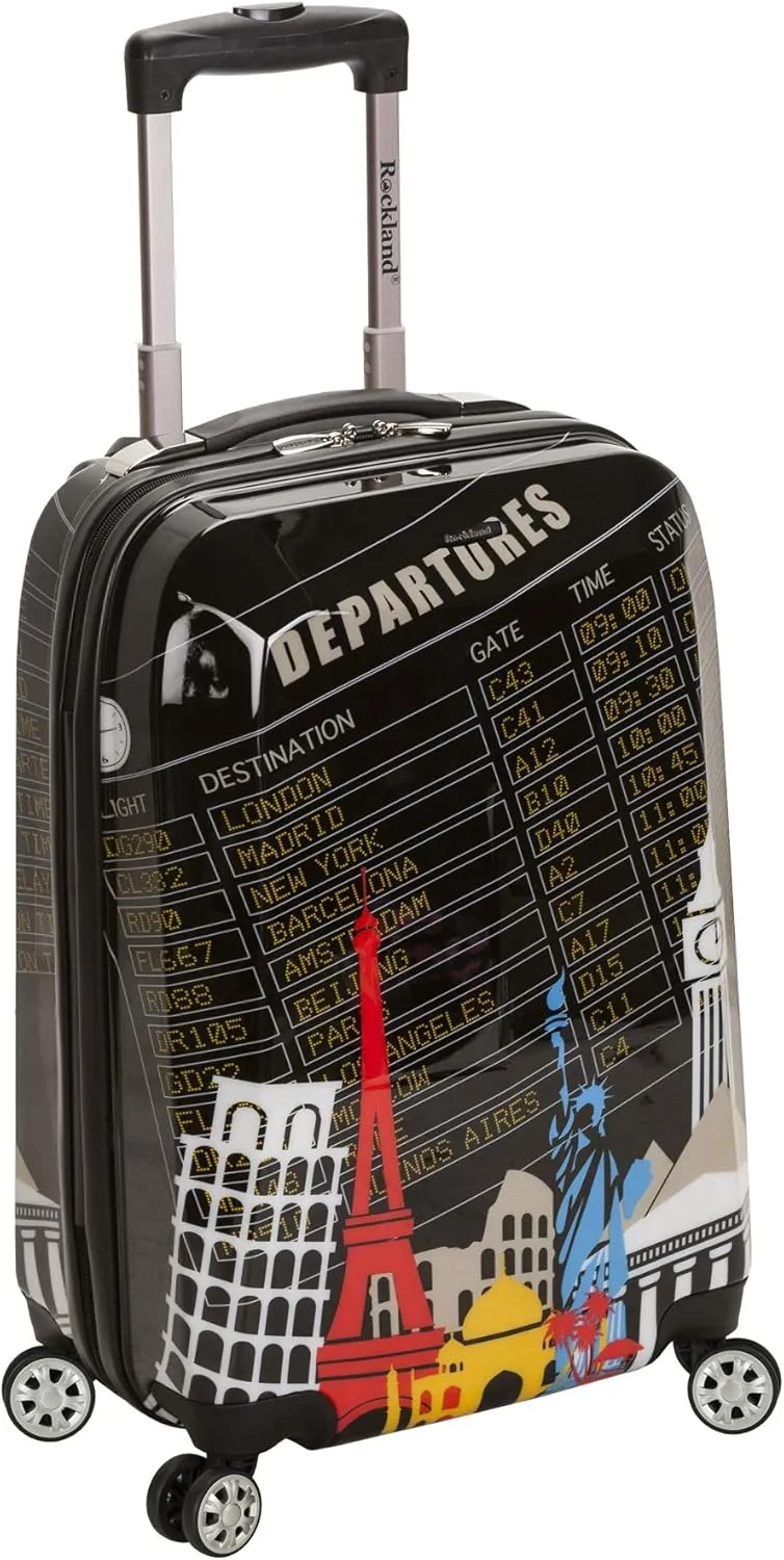 Rockland Departure Hardside Spinner Wheel Luggage, Carry-On 20"