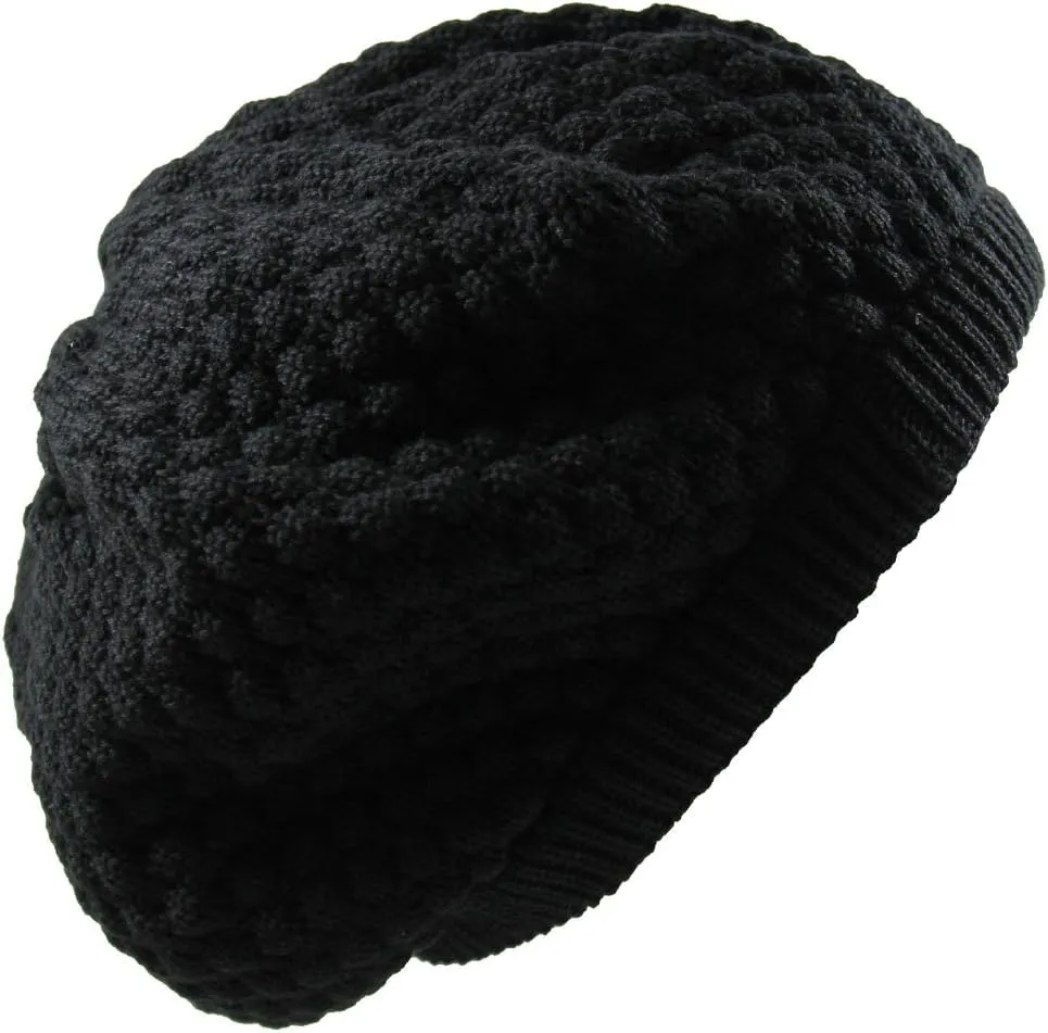 RW 100% Cotton Classic Slouchy Rasta Beanie