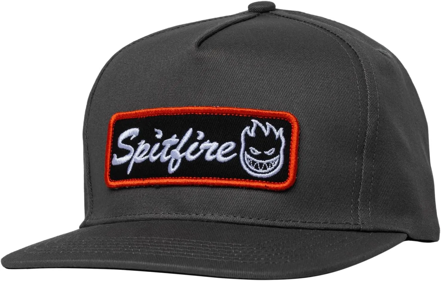 Spitfire Wheels Hat Courier Patch Snapback Charcoal/Black