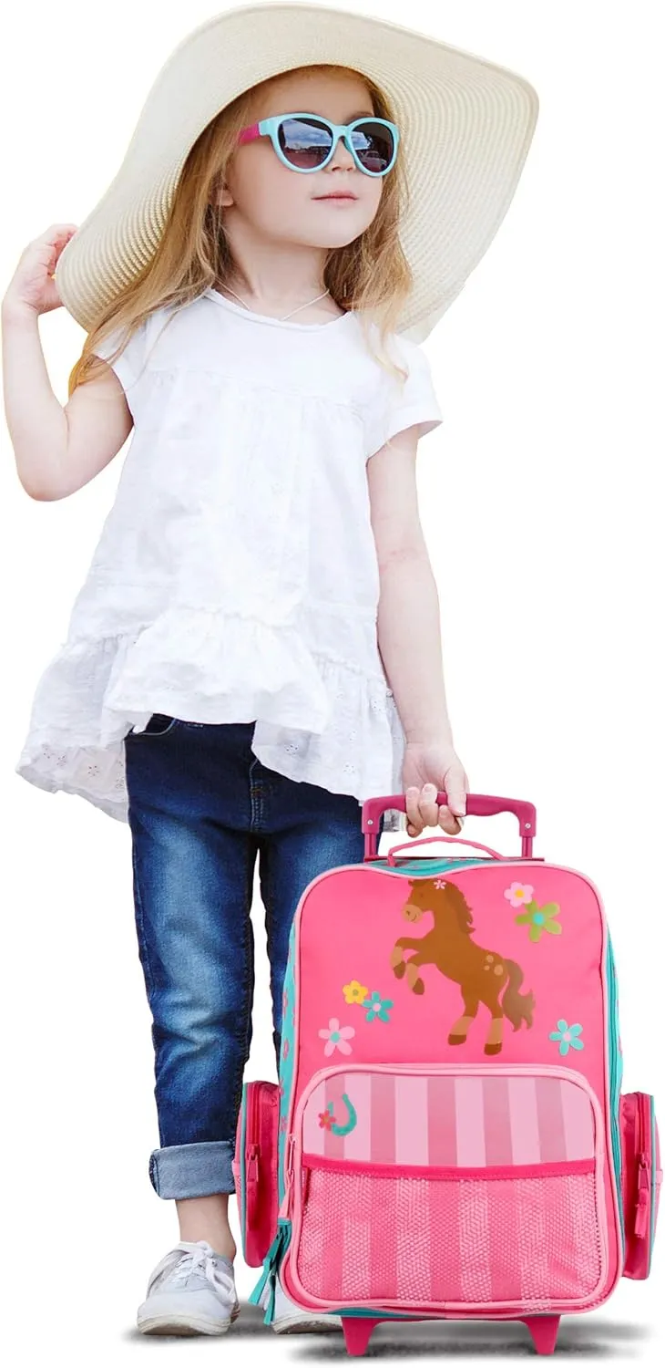 Stephen Joseph Kids Classic Rolling Luggage, Girl Horse, One Size