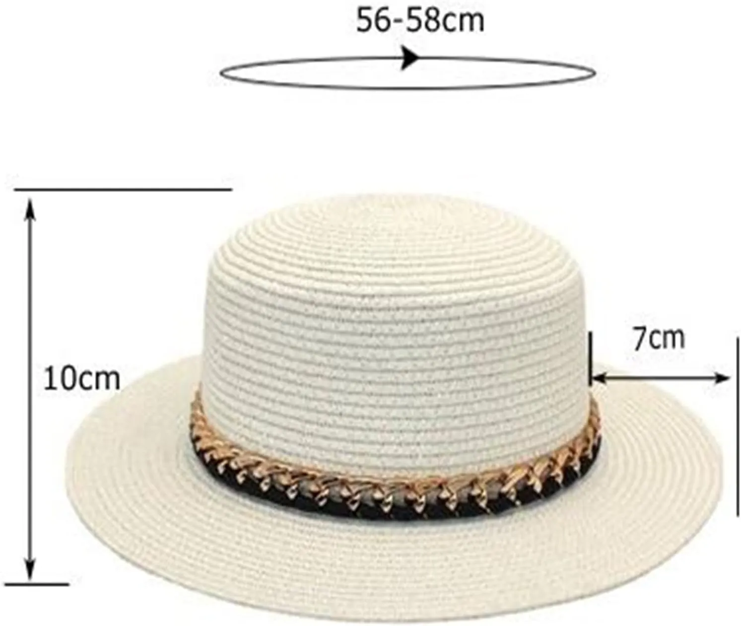 Summer Linen Fedora Hat Short Brim Cuban Sun Hat Beach Hat Flat Top Hat for Men Women