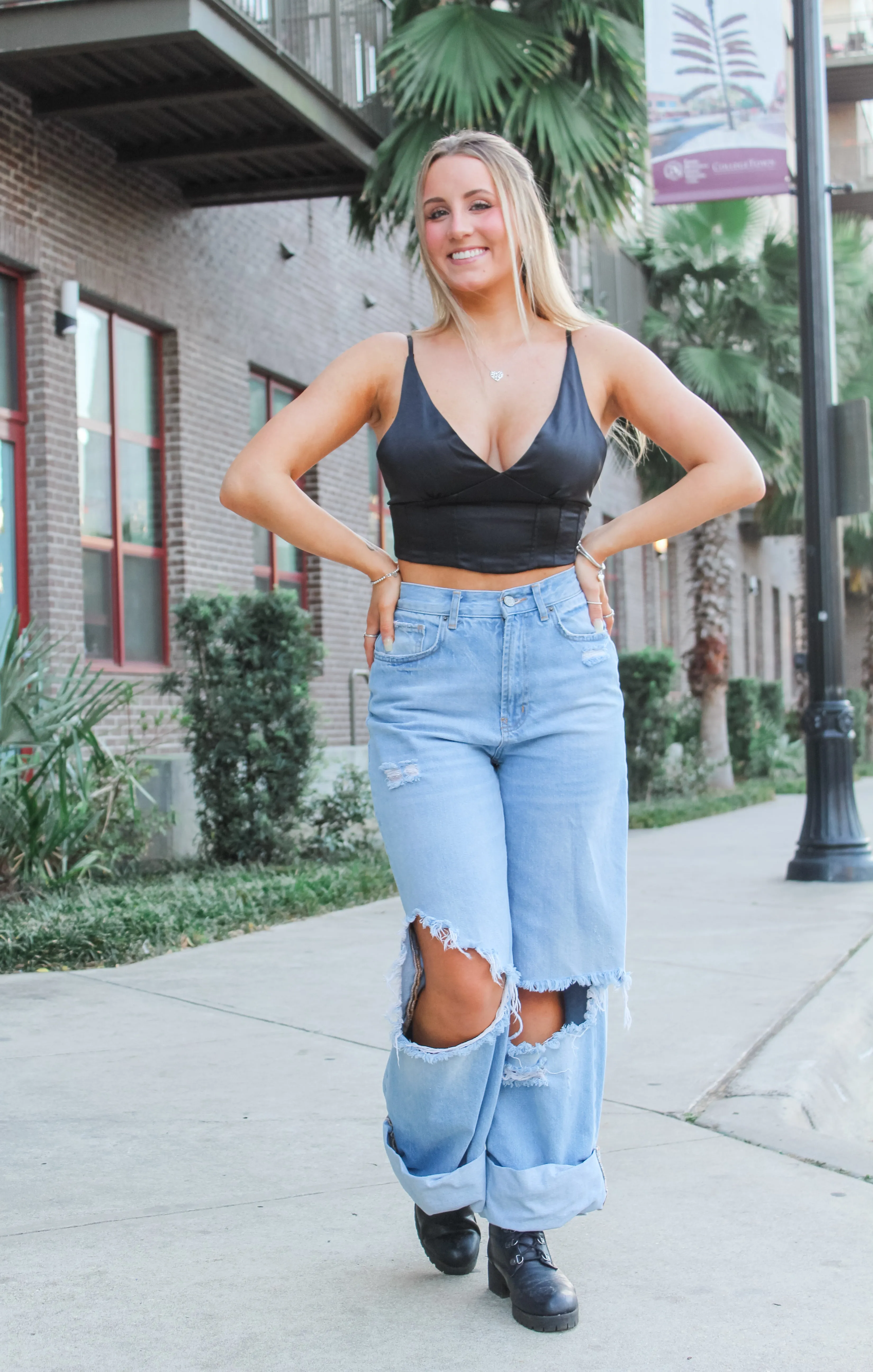 The Silky Corset Top (Black)