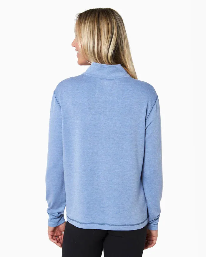 Toes On The Nose Barrel Quarter-Zip | Women's (Sea Silk) in Pacific