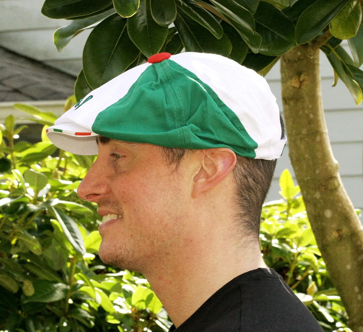 Tri-Color Italia Gatsby Cap  Colorful Italian Hat - Italy Collection of Italian Pride Products FBA