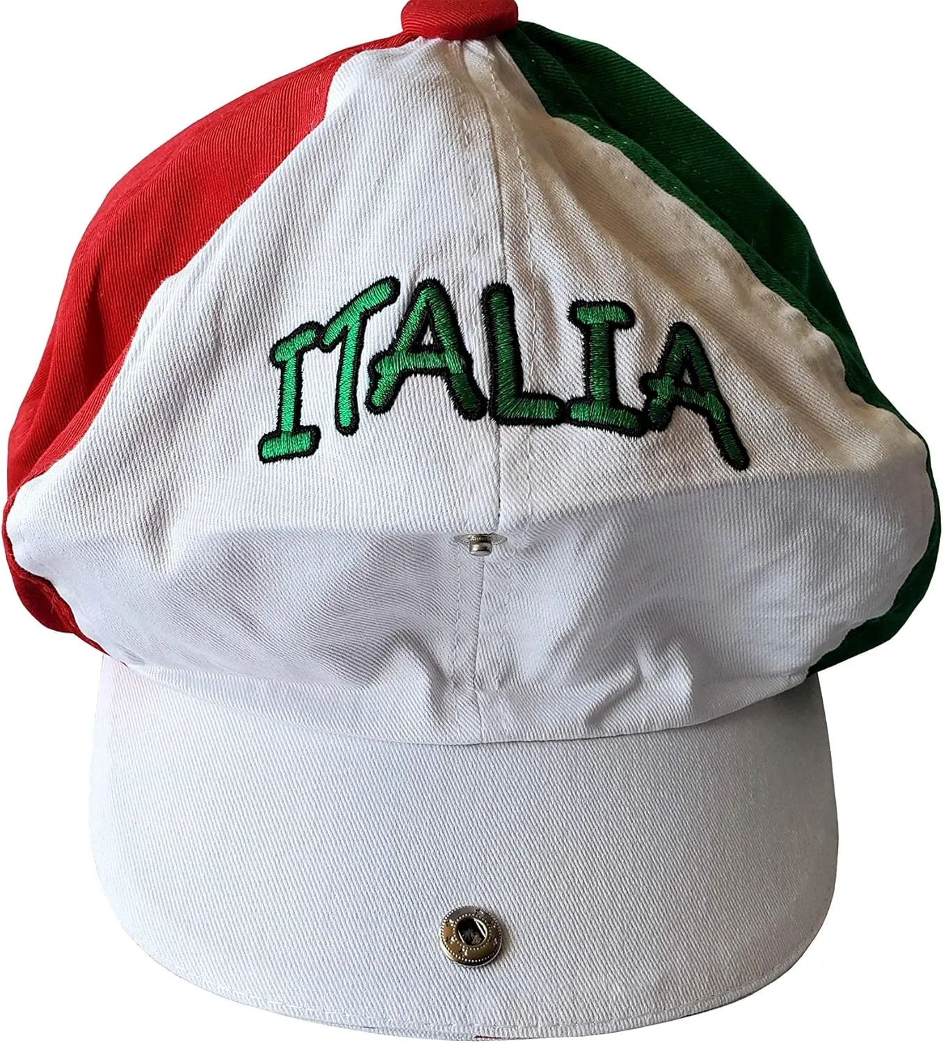 Tri-Color Italia Gatsby Cap  Colorful Italian Hat - Italy Collection of Italian Pride Products FBA