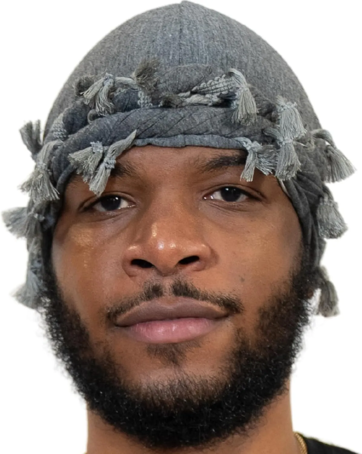 Veeta Superior Halo Turban Silk Satin Lined Head Wrap, Pre-Tied Tassel Turban for Men & Women, Turban Durag Wave Cap
