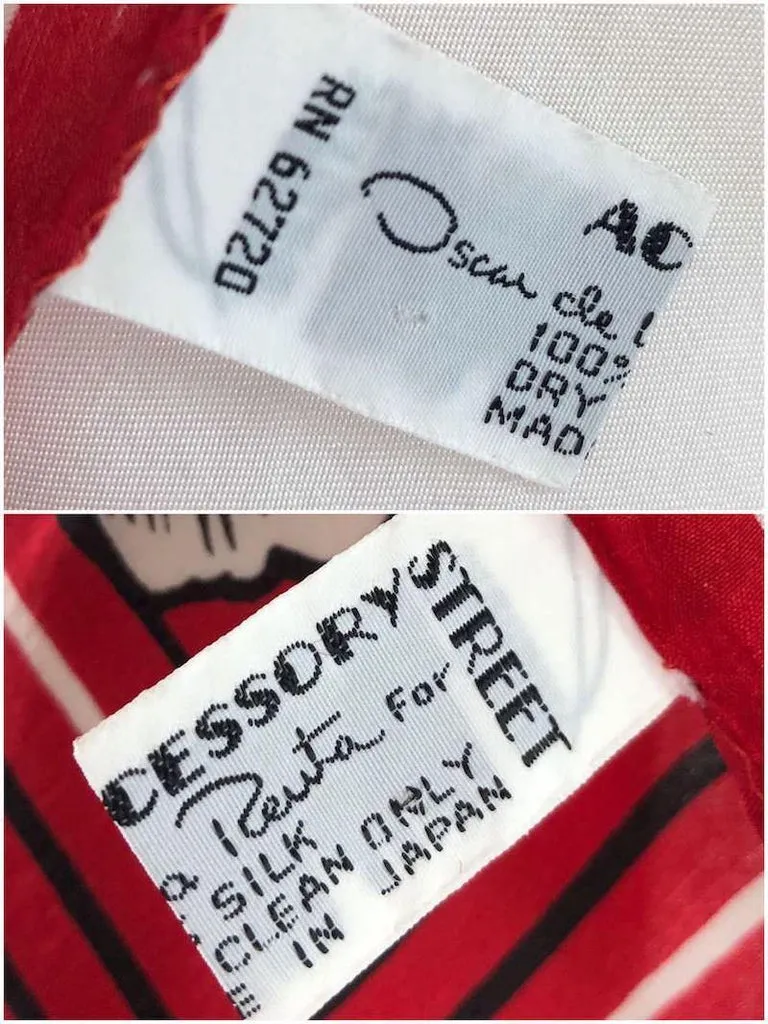 Vintage Oscar de la Renta Silk Scarf