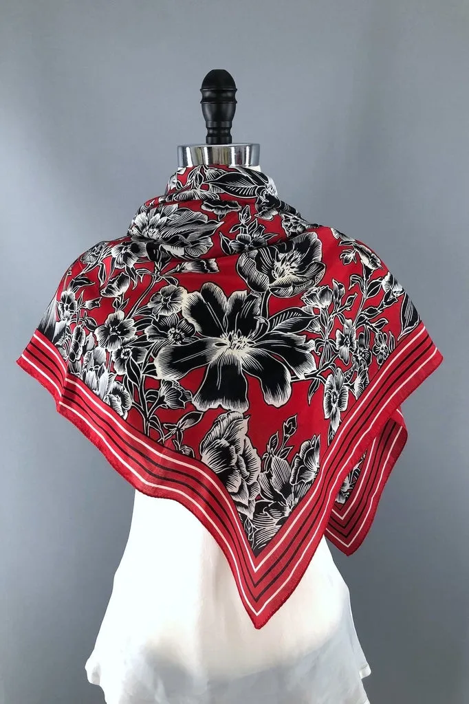Vintage Oscar de la Renta Silk Scarf