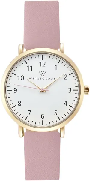 Wristology 29 Styles Mini Numbers Watch Leather Band - Interchangeable Genuine Leather Strap - Easy to Read Petite Small Size Analog Nurse Watch with Second Hand for Women, Men, Nurses, Teachers